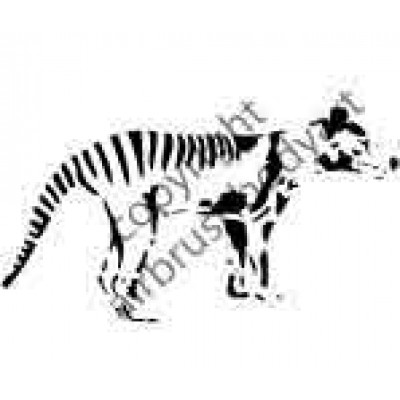 0262 tazzie tiger reusable stencil